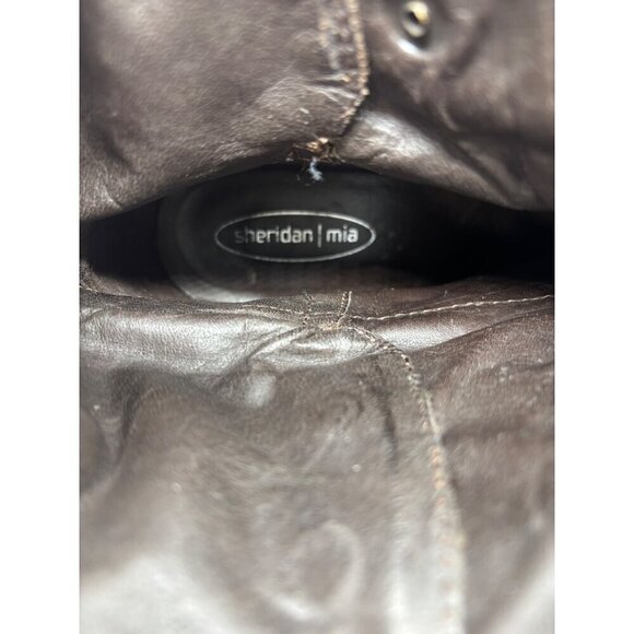 Sheridan Mia Distressed Brown Leather Ankle Boots Womens Size 39 - Picture 8 of 8